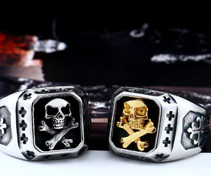 Punk Fashion Skull Ring with Unique Personality
