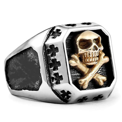 Punk Fashion Skull Ring with Unique Personality