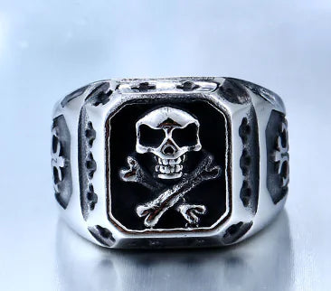 Punk Fashion Skull Ring with Unique Personality