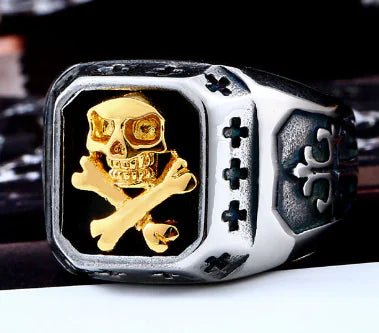 Punk Fashion Skull Ring with Unique Personality