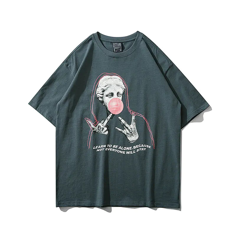 Dark Style Graphic Print Couple T-Shirt for Men and Women