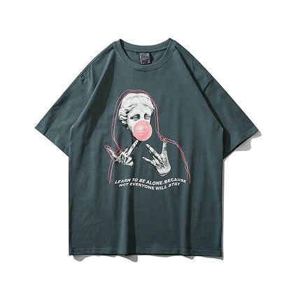 Dark Style Graphic Print Couple T-Shirt for Men and Women