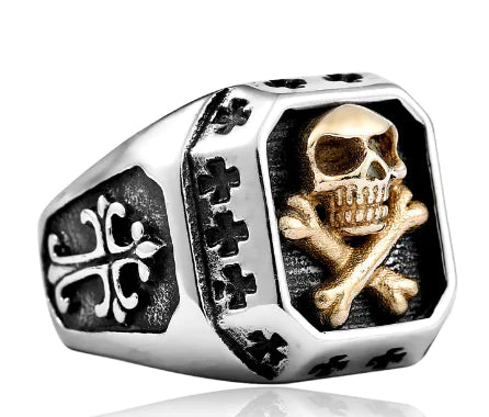 Punk Fashion Skull Ring with Unique Personality