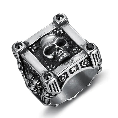 Men's Fashion Skull Rock Ring for Unique Style