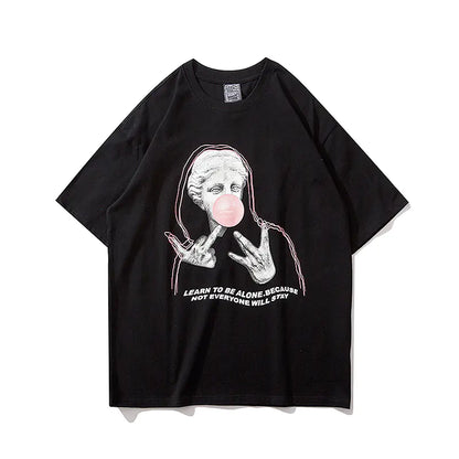 Dark Style Graphic Print Couple T-Shirt for Men and Women