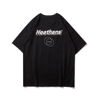 Dark Style Graphic Print Couple T-Shirt for Men and Women